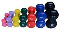 RS Vinyl Dipping Dumbellset Compleet l 0.5 t/m 5 kg l 7 paar dumbells - thumbnail