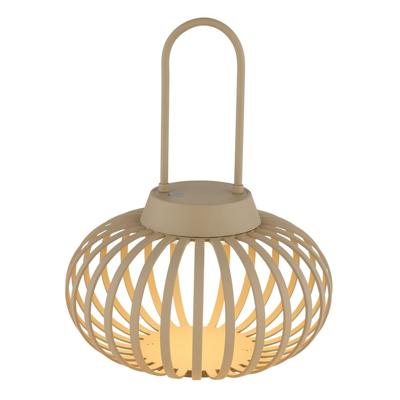 Globo Moderne tafellampAllegra zand bruin oplaadbaar - 21035S