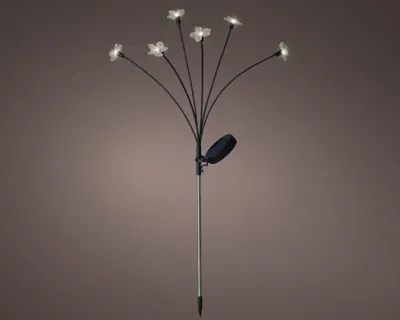 Solar Tuinsteker Bloem 6 LED 70cm WW