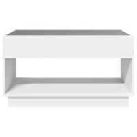 Salontafel met Infinity LED 90x50x50 cm wit - thumbnail