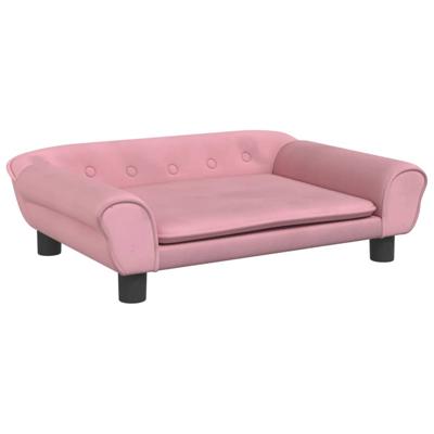 Hondenmand 70x48x22 cm fluweel roze Hondenmand 70x48x22 cm fluweel roze