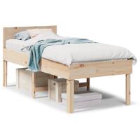 Bedframe zonder matras massief grenenhout 90x190 cm - thumbnail