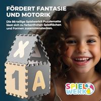 Puzzelmat 86 delig met getallen en letters Grijs - thumbnail