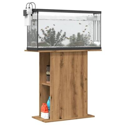 Aquariumstandaard 36x75x72,5 cm bewerkt hout artisanaal eiken