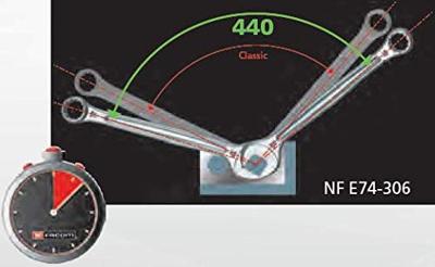 Facom Module 5 ringsteeksleutels OGV® van 27 tot 34 mm op inlay van foam - MODM.440-2