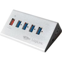 LogiLink UA0227 interface hub USB 3.2 Gen 1 (3.1 Gen 1) Micro-B 5000 Mbit/s Zwart - thumbnail