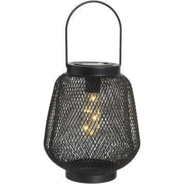 Lantaarn Madrid - zwart - 21,5xØ17,5 cm