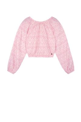 NoBell zomer blouse meisjes - AOP Ikat - sweet 16 - Timra