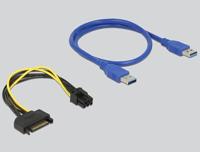 DeLOCK Riser Card PCI Express x1 > x16 met USB-kabel - thumbnail