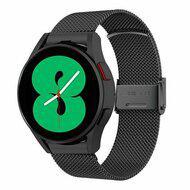 Samsung Galaxy Watch 4 - 40mm / 44mm - Milanese bandje met klemsluiting - Zwart - thumbnail