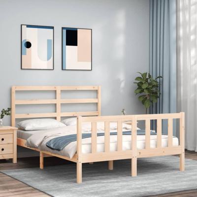 Bedframe zonder matras massief grenenhout 120x200 cm