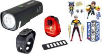 SIGMA SPORT verlichting "aura 40 / hiro 10 ride safe to school". sigma battery light set aura 40 + hiro 10 rts va. - thumbnail