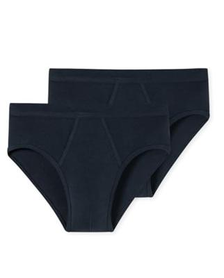 Schiesser Sportslip Essential met gulp 2-pack blauw