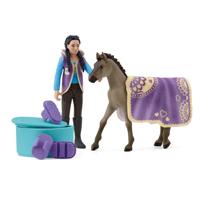 Schleich horse club schoonheidsset met kim 42753 - thumbnail