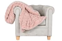 Deken Home ESPRIT Licht Roze 220 x 240 x 1 cm - thumbnail