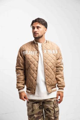 Project X Paris Teddy Quilted Jas Heren Beige - Maat S - Kleur: Beige | Soccerfanshop Project X Paris Teddy Quilted Jas Heren Beige - Maat S - Kleur: Beige | Soccerfanshop