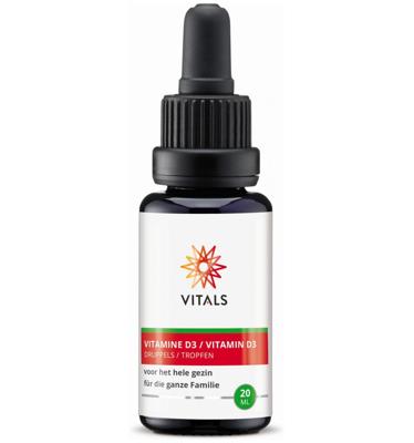 Vitals Vitamine D3 druppels 20 Milliliter Vitals Vitamine D3 druppels 20 Milliliter