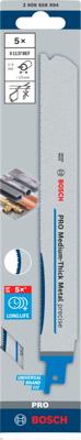 Bosch Accessoires pro medium-thick metal precise s1137bef zaagblad | 1 |1 x 25 x 225 mm | 5-delig - 2608658994