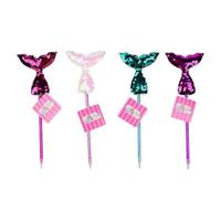 Canenco Zeemeermin pen met pailetten - thumbnail