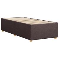 Bedframe zonder matras 80x200 cm stof donkerbruin - thumbnail