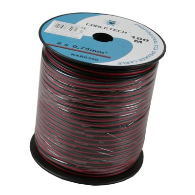 Speakersnoer zwart rood