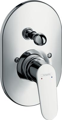 Hansgrohe Focus ééngreeps badmengkraan afbouwdeel Export, chroom