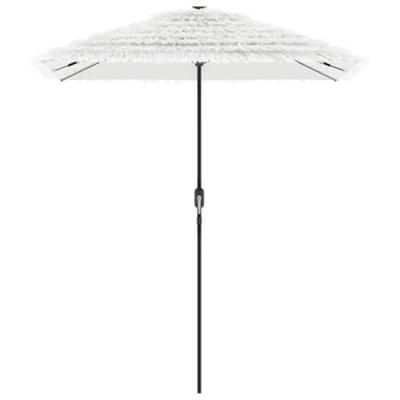 Parasol met stalen paal 300x200x250 cm wit