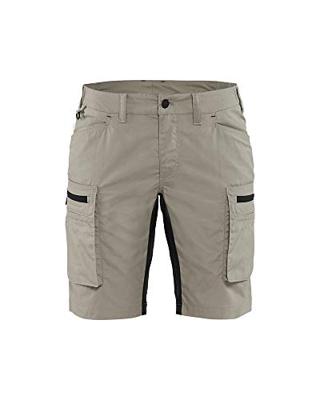 Blåkläder Dames Service Short met stretch 71491845 | Stone/Zwart | Maat 34 - 7330509535349