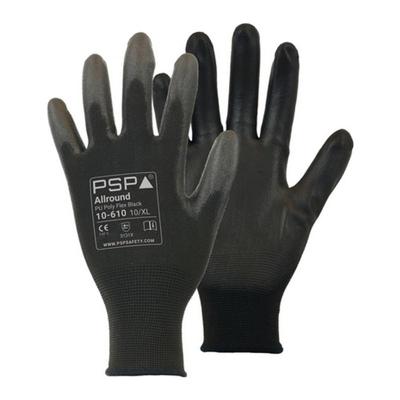 PSP - 10-610 PU Zwart Werkhandschoen 12 Paar Maat 7/S - Per stuk