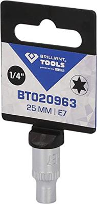 Brilliant Tools BT020963 BT020963 E profiel Verwisselbare kop 1/4 (6.3 mm) Brilliant Tools BT020963 BT020963 E profiel Verwisselbare kop 1/4 (6.3 mm)