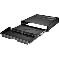 Renkforce RF-3429156 19 inch Schuiflade voor patchkast 2 HE Uittrekbaar Geschikt voor kastdiepte: vanaf 500 mm Zwart - thumbnail