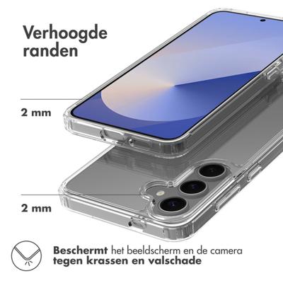 Accezz Xtreme Impact Backcover voor Samsung Galaxy S25 Plus Telefoonhoesje Transparant