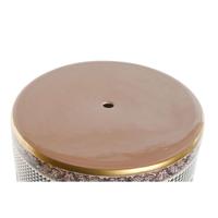 Bijzettafel Home ESPRIT Wit Zwart Gouden Perzik Porselein 33 x 33 x 42 cm - thumbnail