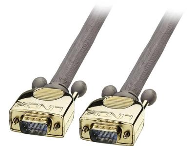 LINDY 37821 Gold VGA-kabel M/M 3 m