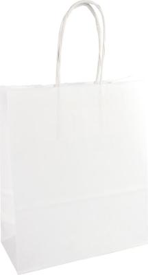 Papieren zak, ft 32 x 12 x 41 cm, wit