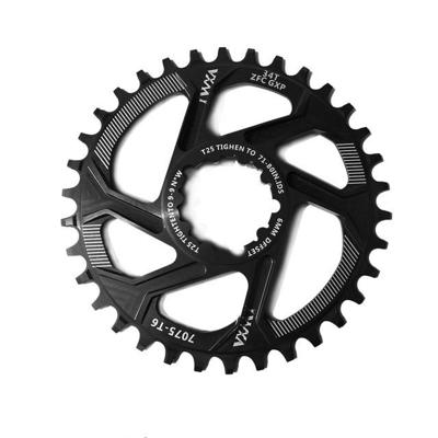 VXM directe laad schijf GXP Straight-fit eendelige positieve en negatieve tanden XX1 X0 X9 30T38T enkele schijf schotel 38T (zwart)