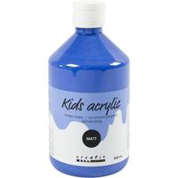 Creativ Company Acrylverf mat, blauw, 500 ml/ 1 fles - thumbnail