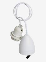 Kabel en elektrische fitting. wit - thumbnail