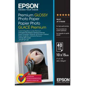 Epson Premium Glossy Photo Paper C13S042153 Fotopapier 10 x 15 cm 255 g/m² 40 vellen Hoogglans