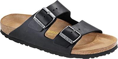 BIRKENSTOCK - Arizona slippers zwart Nubuck Unisex
