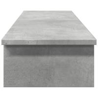 VidaXL Monitorstandaard 100x27x15 cm bewerkt hout betongrijs - thumbnail