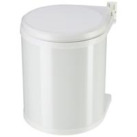 Hailo Compact-Box M 3555-001 Afvalbak 15 l Plaatstaal (Ø x h) 285 mm x 355 mm Wit 1 stuk(s) - thumbnail