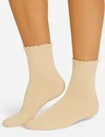 Marcmarcs 2-pack bamboe dames sokken - Kanten randje - Kanten bamboe sokken - thumbnail