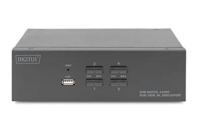 Digitus DS-12882 KVM-switch 4 poorten DisplayPort Toetsenbord, USB 1920 x 1080 Pixel, 1920 x 1200 Pixel, 1920 x 1280 Pixel, 1920 x 1440 Pixel, 2560 x 1080 Digitus DS-12882 KVM-switch 4 poorten DisplayPort Toetsenbord, USB 1920 x 1080 Pixel, 1920 x 1200 Pixel, 1920 x 1280 Pixel, 1920 x 1440 Pixel, 2560 x 1080