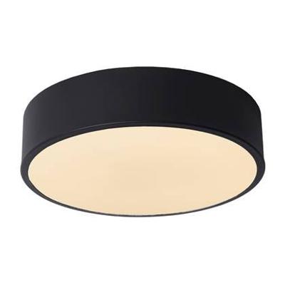 Lucide UNAR - Plafonnière - Ø 20 cm - LED 3 StepDim - 1x12W 2700K - Zwart