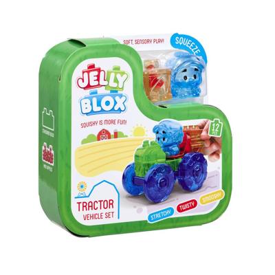 Tractorset - Bouwset - JELLY BLOX - GOLIATH - Zachte en flexibele stenen - Vanaf 2 jaar