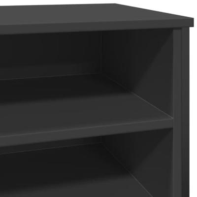 VidaXL Schoenenkast 80x38x78 cm bewerkt hout zwart