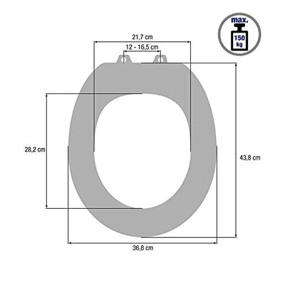 Cornat Wc-Bril Mdf-Gelakt Hart Br - KSD811
