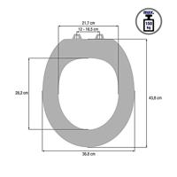 Cornat Wc-Bril Mdf-Gelakt Hart Br - KSD811 - thumbnail
