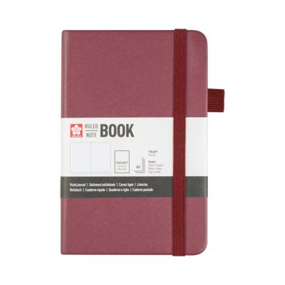 Notitieboek sakura pocket lijn moerbei